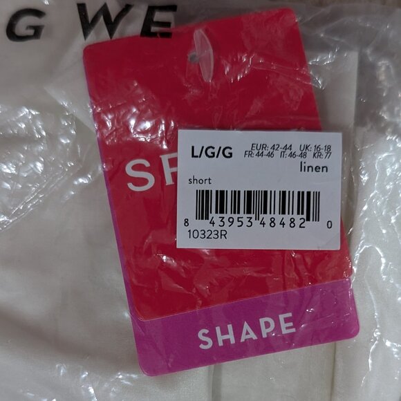 NWT Spanx Shaping Satin Mid-Thigh Short, L, Linen - Picture 4 of 11